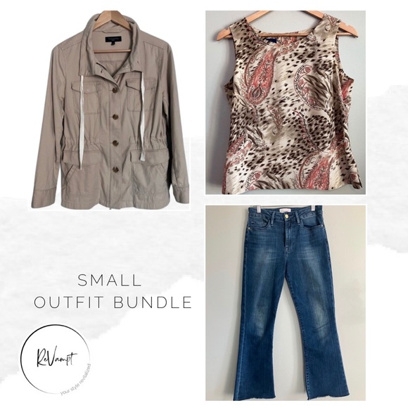 TALBOTS Tan Medium Weight Utility Jacket Size S - Picture 16 of 16